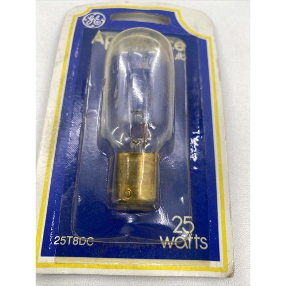 GE 25w Appliance Light Bulb double contact Bayonet Base 25T8 DC T8 - Picture 3 of 7